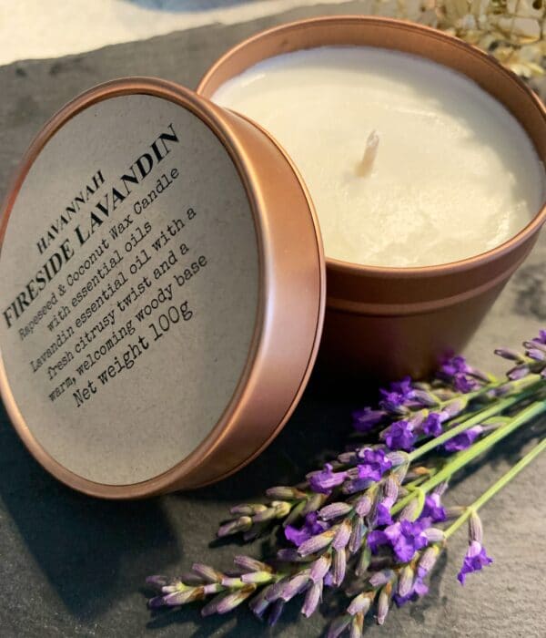 Fireside Lavandin rapeseed and coconut wax candle - product image 3