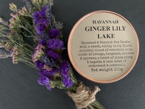 Havannah Ginger Lily Lake rapeseed and coconut wax blend candle - product image 2