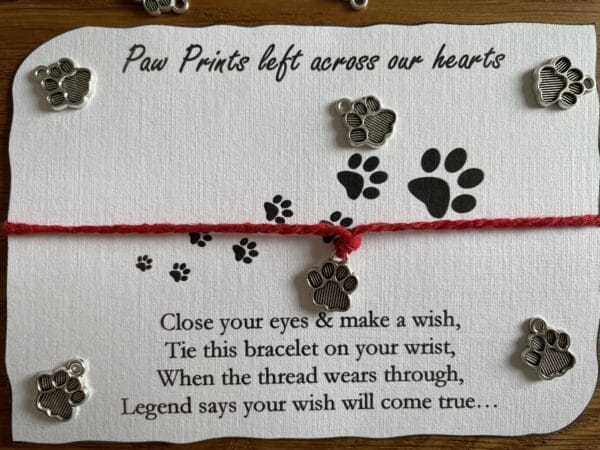 Paw wish bracelet - product image 2