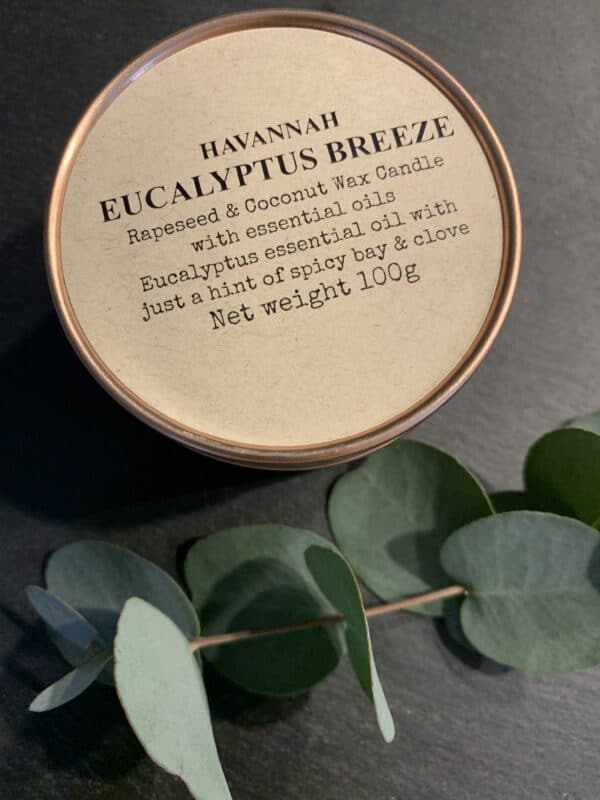 Eucalyptus Breeze rapeseed and coconut wax candle - product image 3
