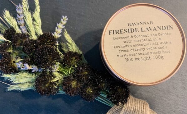 Fireside Lavandin rapeseed and coconut wax candle - product image 2