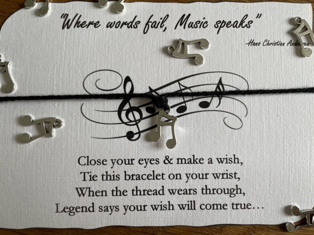 Music wish bracelet