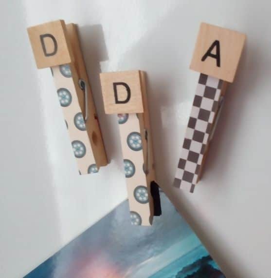 Dad Wheels Set of 3 Magnetic Pegs – Fridge Noticeboard Magnets - product image 2