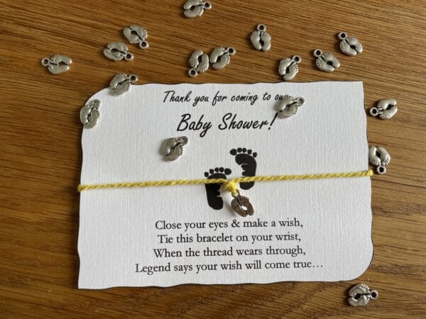 Baby shower wish bracelet - main product image