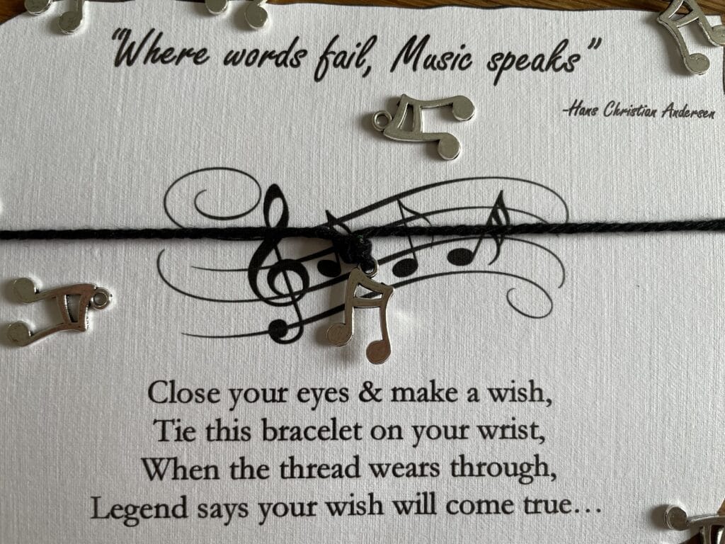 Music wish bracelet