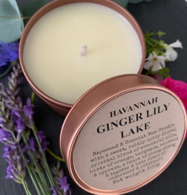 Havannah Ginger Lily Lake rapeseed and coconut wax blend candle - product image 3
