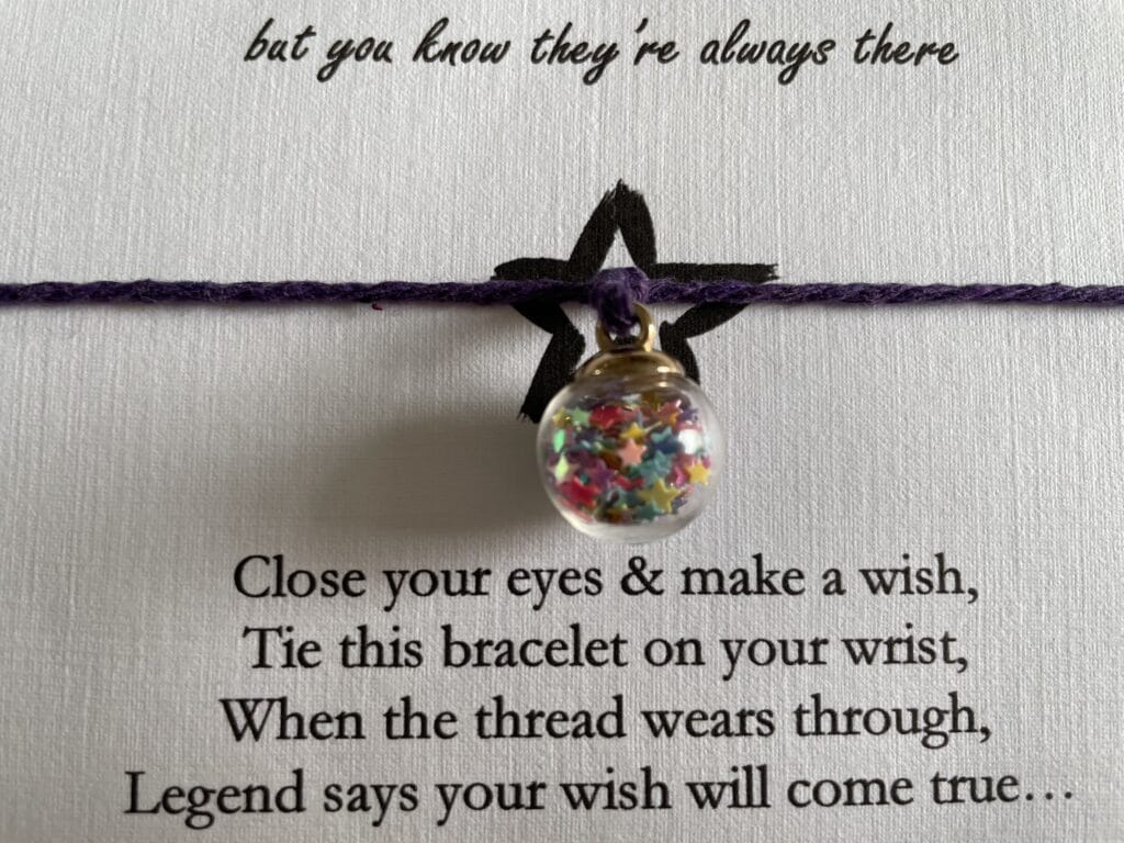 Star bauble wish bracelet