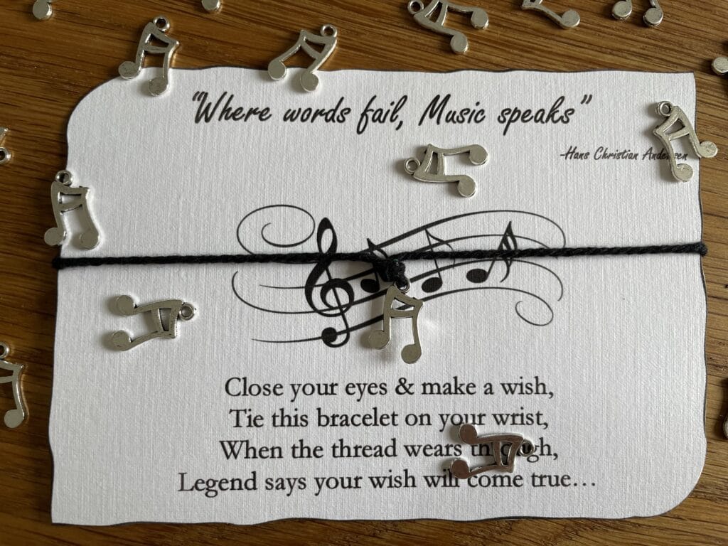 Music wish bracelet