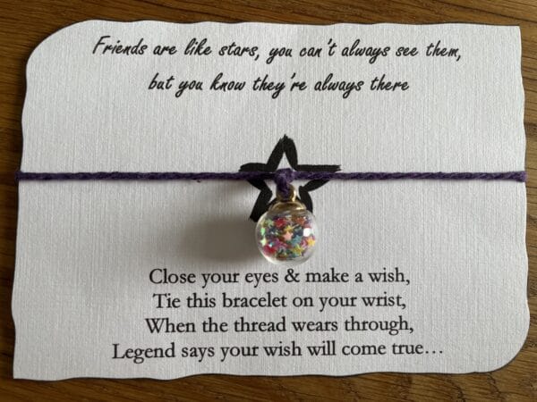 Star bauble wish bracelet - main product image