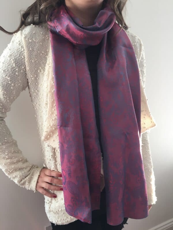 Red paisley scarf - main product image