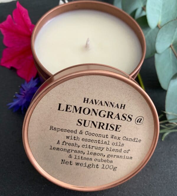 Lemongrass @ Sunrise Rapeseed & Coconut wax blend candle - product image 2