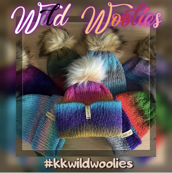 Wild Woolie – Booroola {bobble hat, pompom hat, slouch hat} - main product image