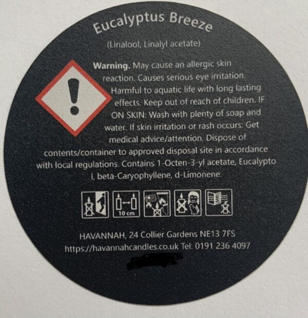 Eucalyptus Breeze rapeseed and coconut wax candle - product image 4