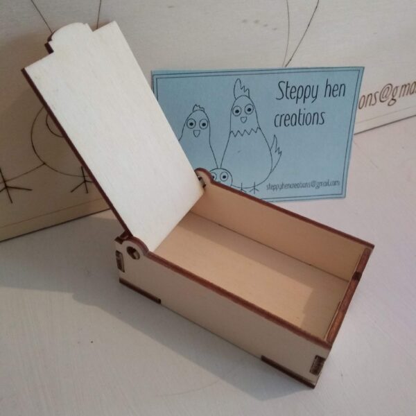 Small box for tooth fairy visit | Laser cut and engraved wood - product image 4