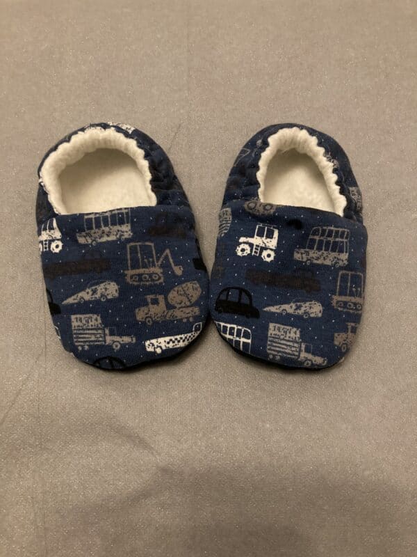 Transport print Soft pram shoes 3-6 months - main product image