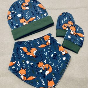 Newborn gift set ( blue foxes)