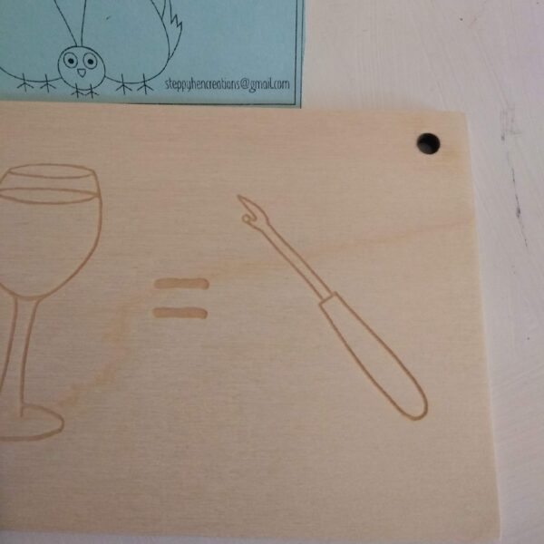 Beware sewing and drinking | funny laser engraved plaque - product image 5