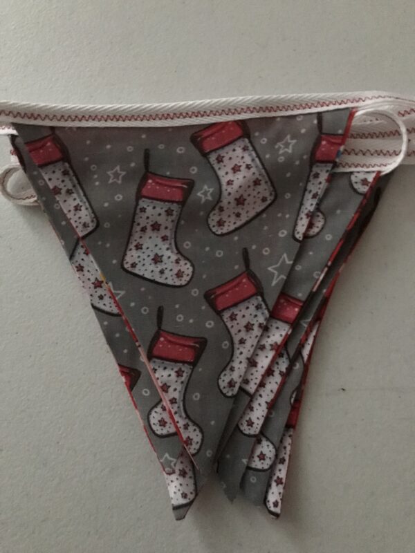 Snow scene & stockings bunting - product image 3