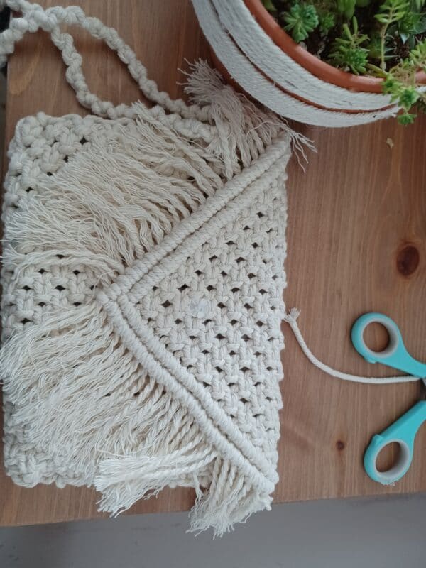 Handmade macrame bag - main product image