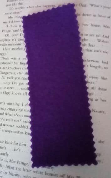 Purple Tulips Cross Stitch Bookmark - product image 4