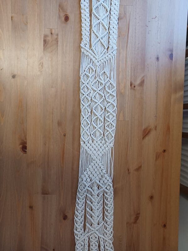 Beautiful handmade macrame table runner/wall hanging - product image 3