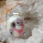 Candyfloss and ice cream glass pendant