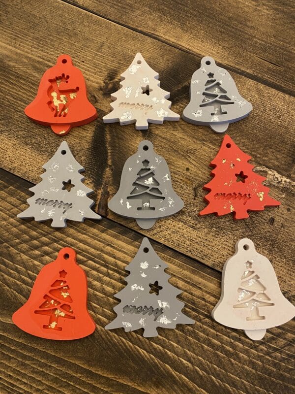 Christmas Tree Reindeer or Bell Decoration - main product image