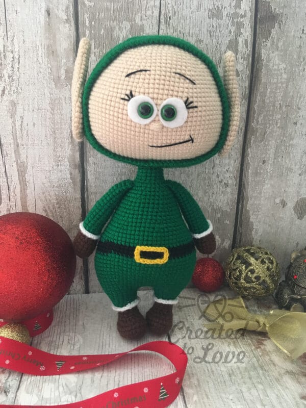 Christmas crochet handmade Elf toy present or decoration gift, birthday present - product image 4