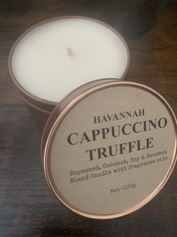 Havannah Cappuccino truffle tin candle - main product image