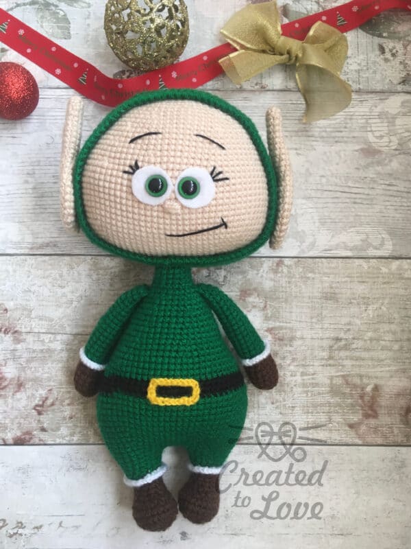 Christmas crochet handmade Elf toy present or decoration gift, birthday present - product image 2