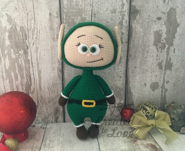 Christmas crochet handmade Elf toy present or decoration gift, birthday present - main product image