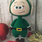 Christmas crochet handmade Elf toy present or decoration gift, birthday present