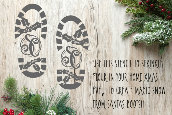 Santas Bootprint Stencil - main product image