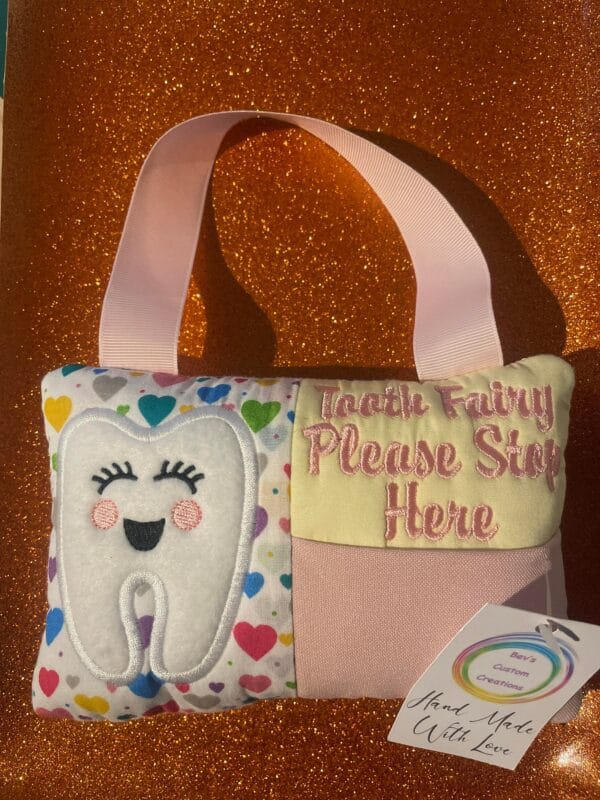 Embroidered Tooth Fairy Pillow - main product image