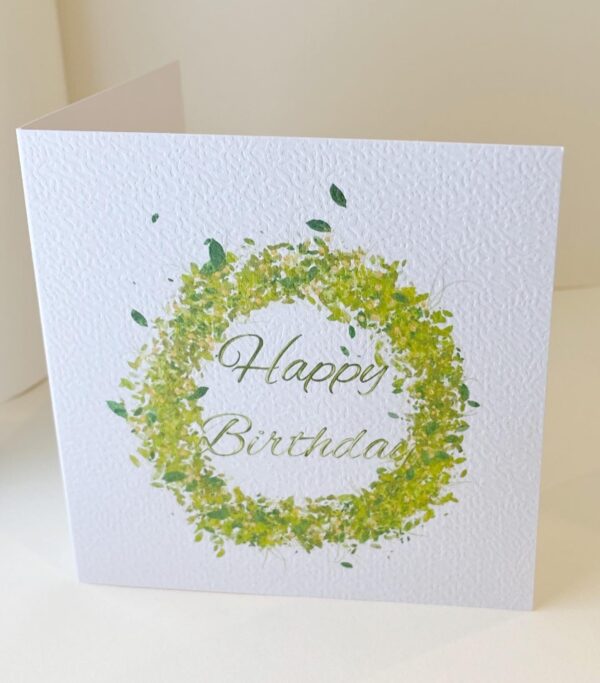 Spring Wreath birthday card - main product image