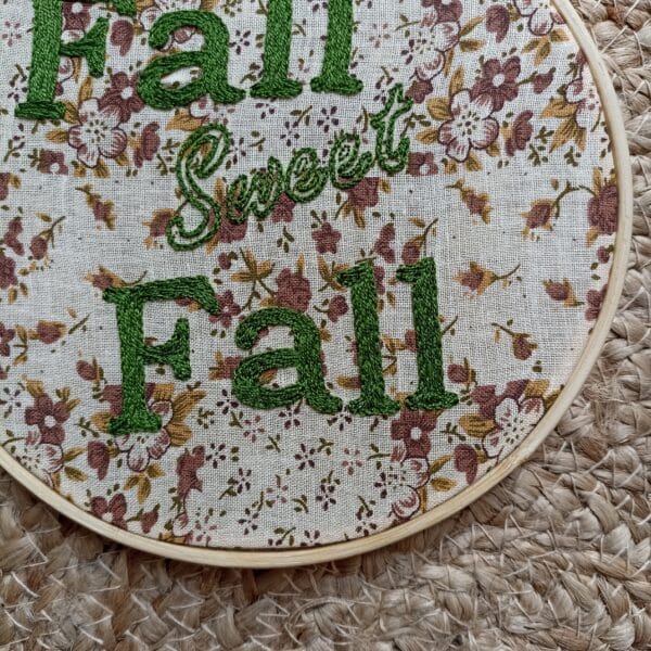 Fall sweet Fall embroidery hoop - product image 4