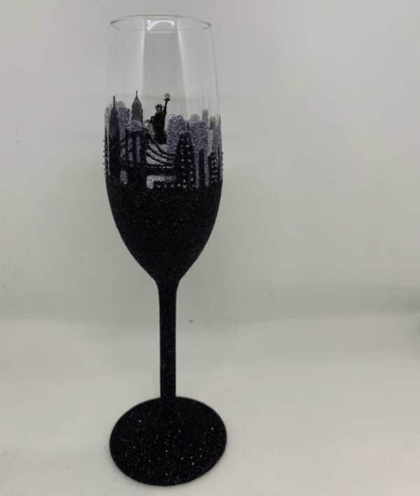 New York styling Independence Day glitter champagne flute - product image 3