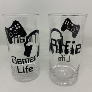 Personalised Glass Tumbler For Gamers