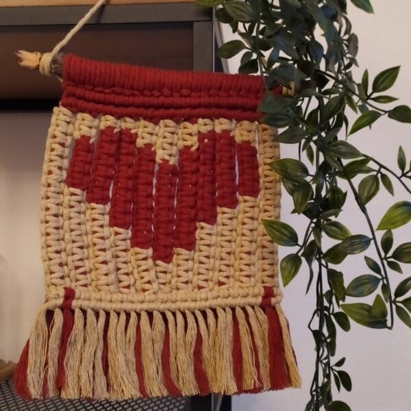 Heart Macrame Tapestry - main product image