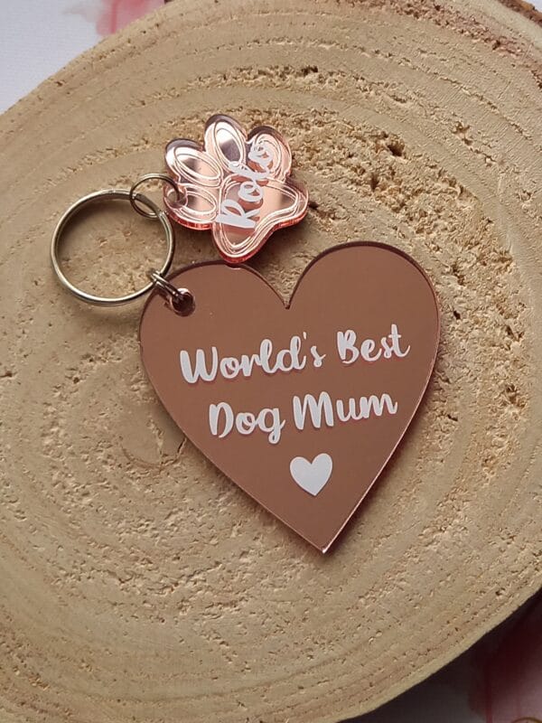 Personalised Dog Mum Keyring, Mother’s Day gift from the dog - product image 3