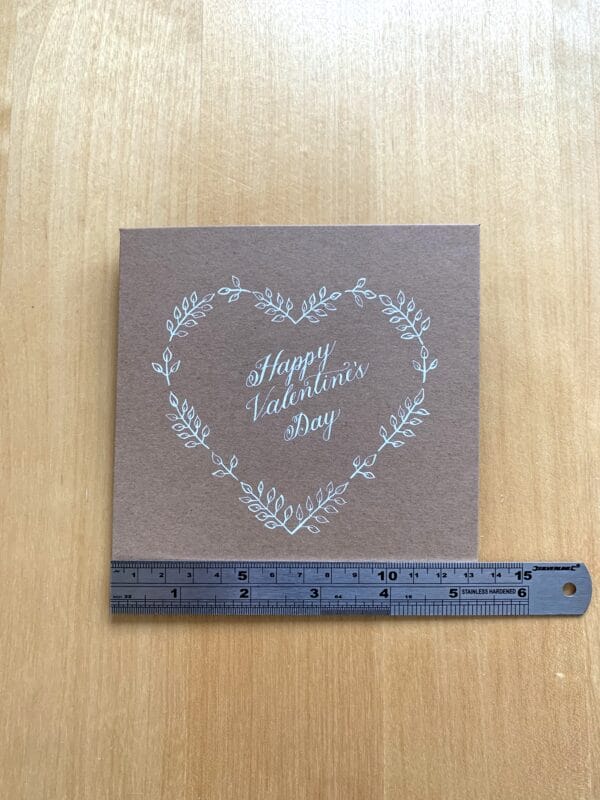 Handmade kraft Valentine’s Day card - product image 5