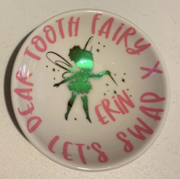 Personalised tooth fairy dish with fairy - product image 2