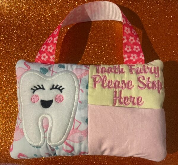 Embroidered Tooth Fairy Pillow - main product image