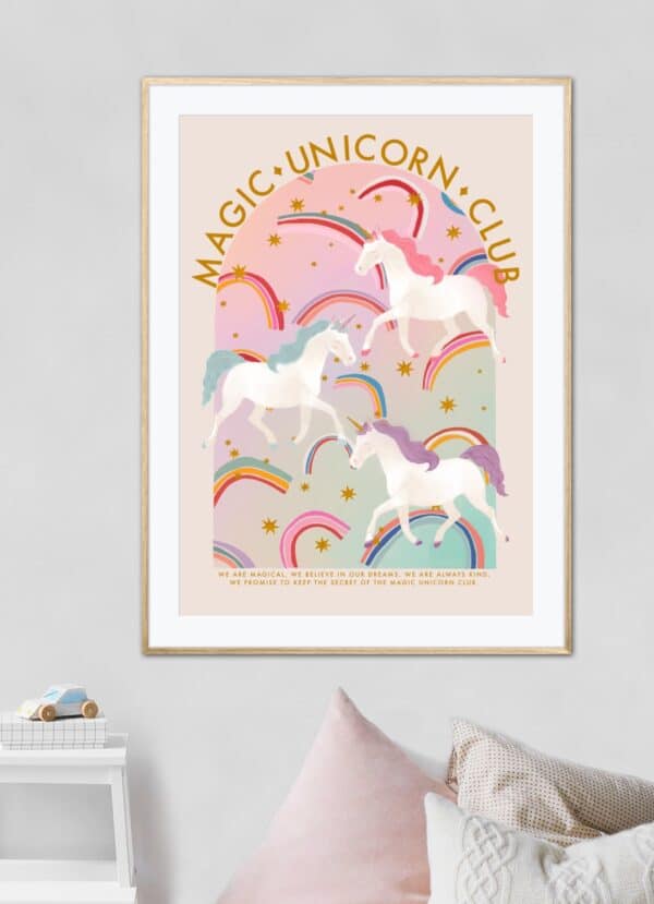 Magic Unicorn Club – Art Print A5 / A4 / A3 - main product image