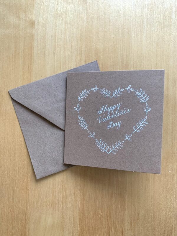 Handmade kraft Valentine’s Day card - product image 4