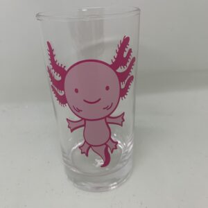 Axolotl Personalised Glass Tumbler