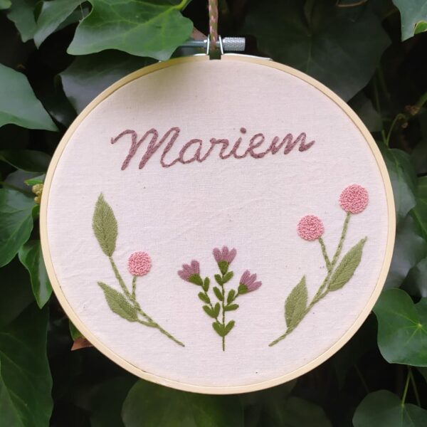 Customisable Name Embroidery Hoop - product image 3