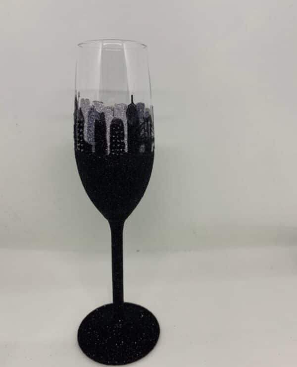 New York styling Independence Day glitter champagne flute - product image 2