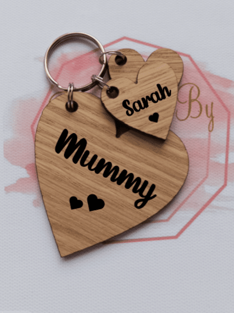 Personalised Nanny heart keyring, Mummy, Grandma, Auntie Keychain - product image 3