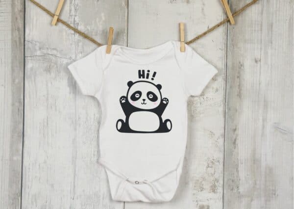 Premature baby, Tiny baby Hi Panda Vest (3-8lb)(NB-6m) - main product image